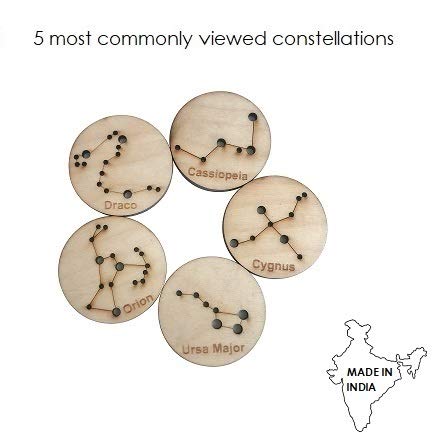 Little Star Gazers' Wooden Constellation Coins (5 Pieces)