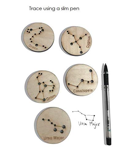 Little Star Gazers' Wooden Constellation Coins (5 Pieces)