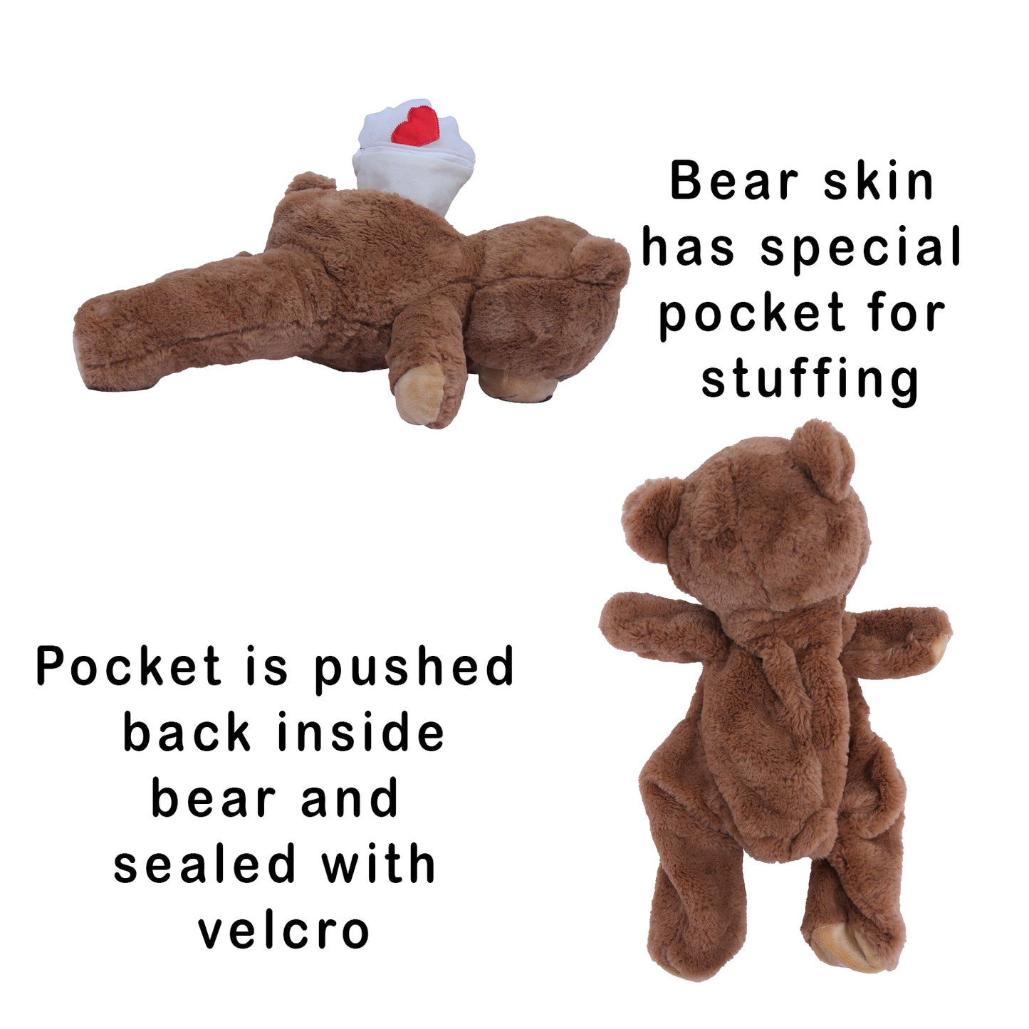 Toyroom-DIY Teddy Bear-Make Your Own Stuff Teddy ( Includes stuffing, birth certificate and a heart)