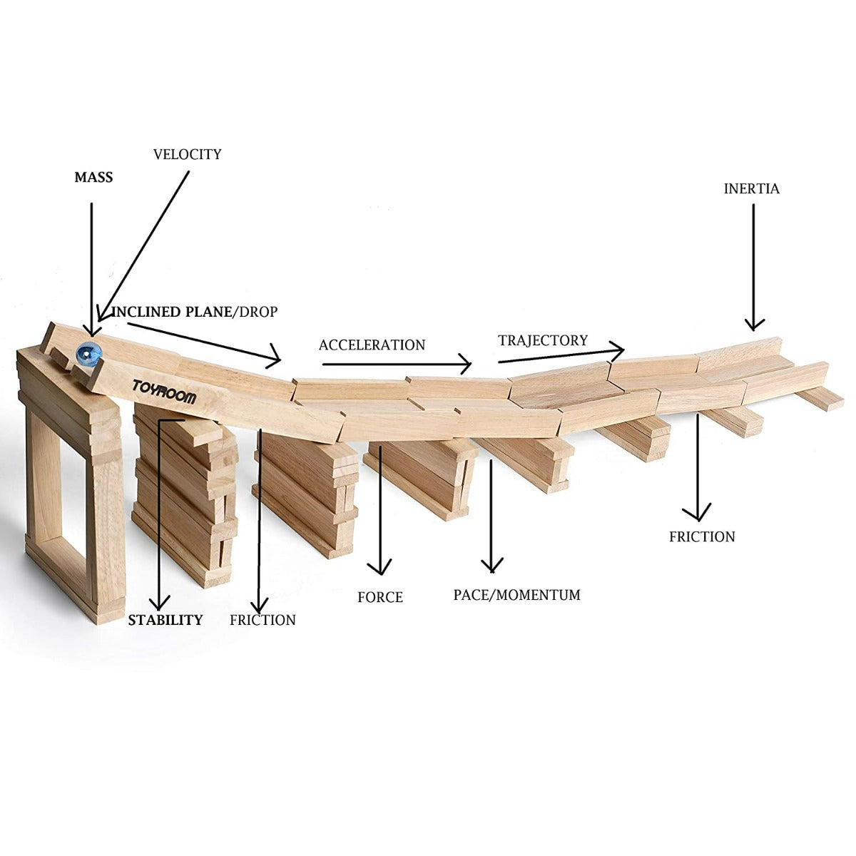 Wooden  Planks / Building Bricks (100 Pieces)