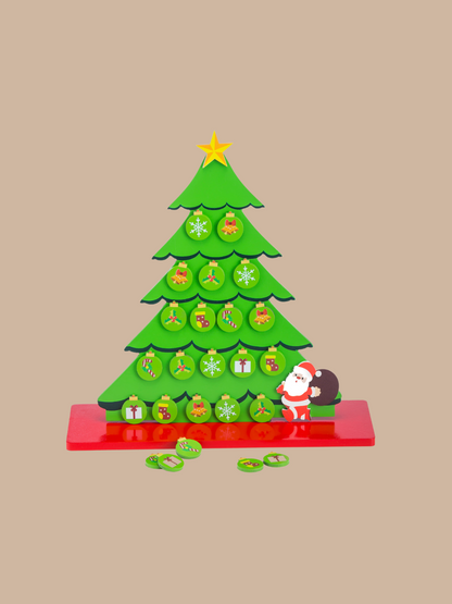 Eco friendly Christmas Tree with Ornaments (Wooden & Magnetic Table Top tree)