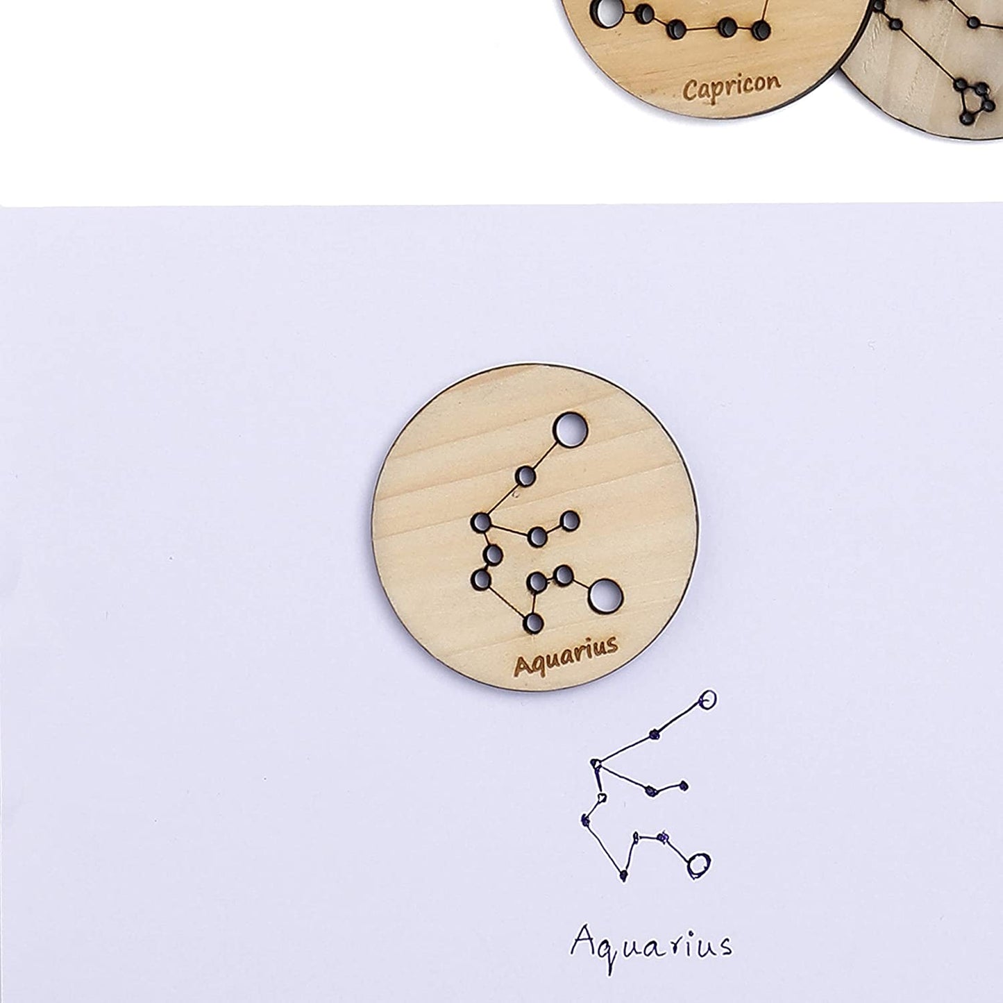 Little Star Gazers' Wooden Constellation Coins (12 Pieces)