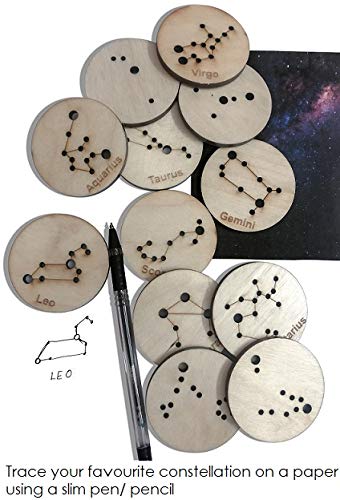 Little Star Gazers' Wooden Constellation Coins (12 Pieces)