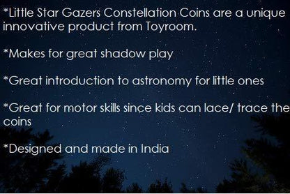 Little Star Gazers' Wooden Constellation Coins (17 Pieces)