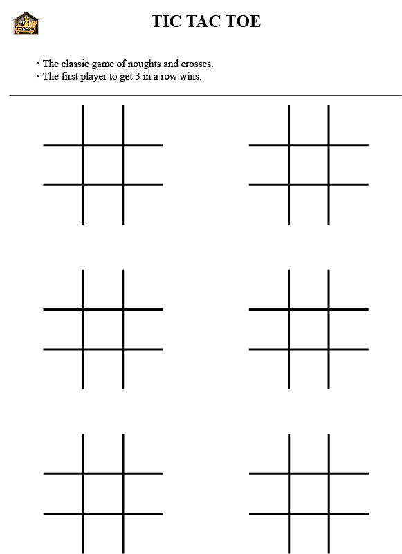 Road Trip Games - Tic Tac Toe