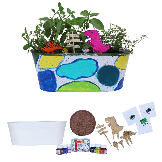 Toyroom DIY Dinosaur herb garden