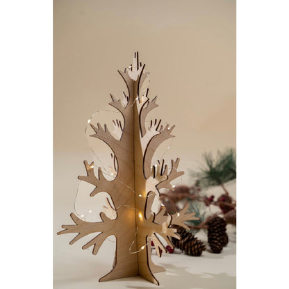 Toyroom Minimalistic Sustainable wooden DIY christmas tree with Star