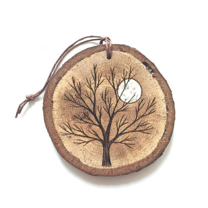 Toyroom Wooden Tree slices with a hole